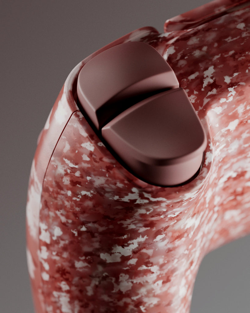 Designer Recycled LDPE Plastic Red PBR Texture - Example Scene Visualization | Superellipse