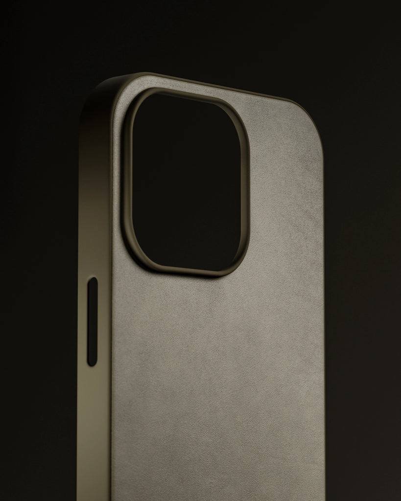 Semi Aniline Fine Grain Leather Kelp Green PBR Texture - Example Scene Visualization | Superellipse