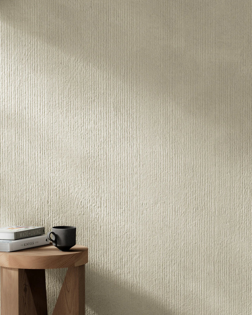 Vertical Combed Stucco Plaster PBR Texture - Example Scene Visualization | Superellipse