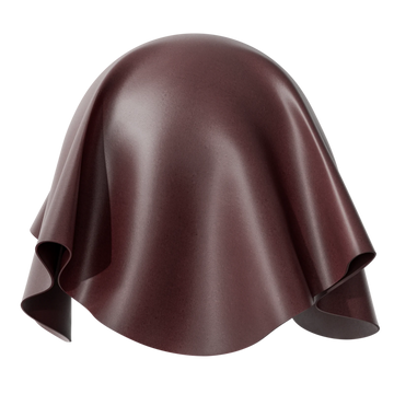 Burgundy Aniline Top Grain Leather PBR Texture - Sphere Swatch Preview | Superellipse