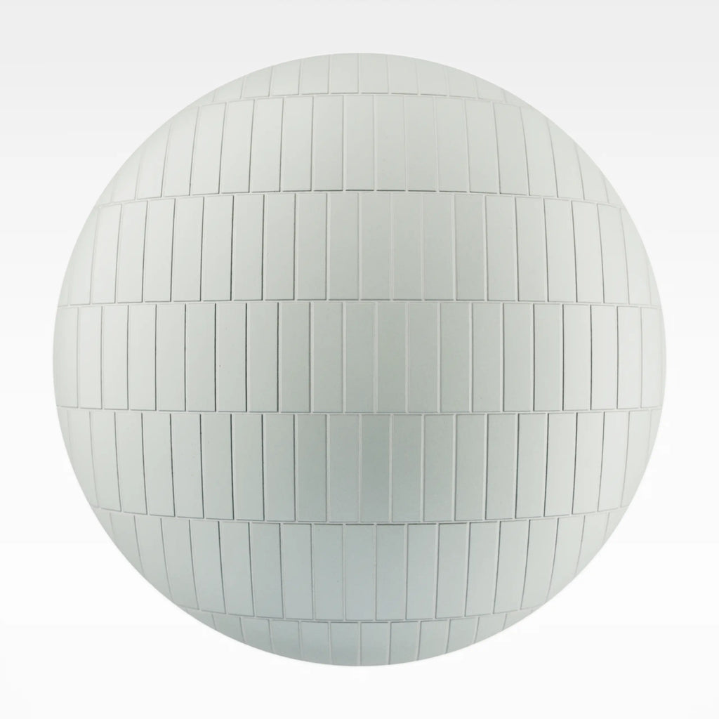 Offset Matte Summer Teal Tile PBR Texture - Sphere Swatch Preview | Superellipse