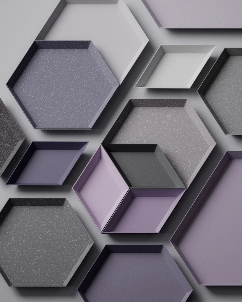 Light Speckled Cool Grey Plastic PBR Texture - Example Scene Visualization | Superellipse