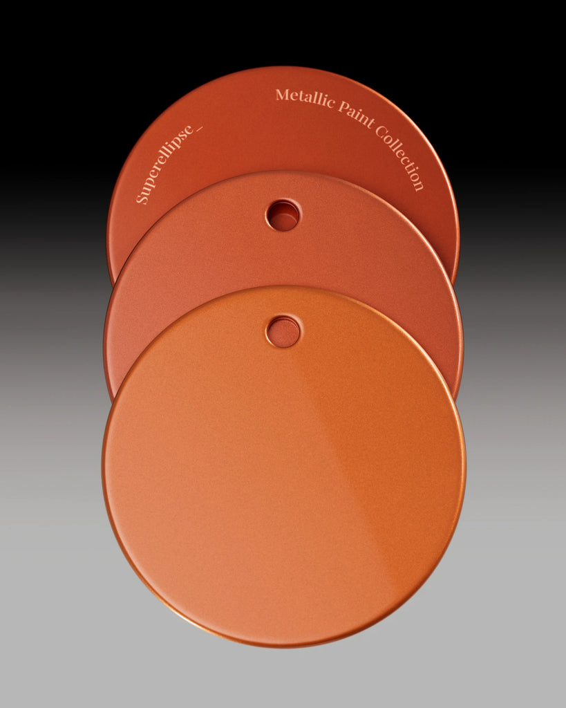 Clear Coat Orange Metallic Gloss Paint PBR Texture - Example Scene Visualization | Superellipse