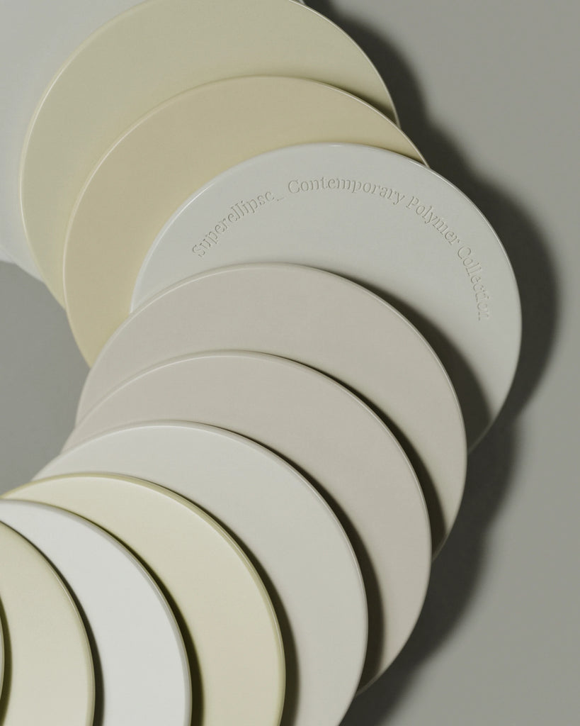 Off White High Gloss Finish Plastic PBR Texture - Example Scene Visualization | Superellipse