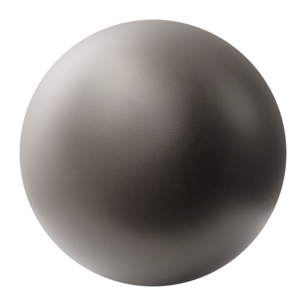 Arabica Brown Metallic Satin Paint PBR Texture - Sphere Swatch Preview | Superellipse