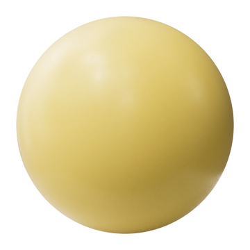 Dusky Citron Yellow Heavily Damaged Plastic PBR Texture - Sphere Swatch Preview | Superellipse