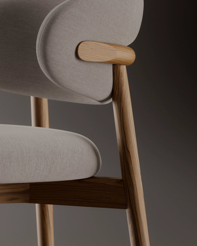 Teak Crown Cut Veneer Wood PBR Texture - Example Scene Visualization | Superellipse