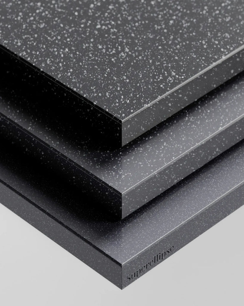 Milky Way Polished Granite Slab PBR Texture - Example Scene Visualization | Superellipse