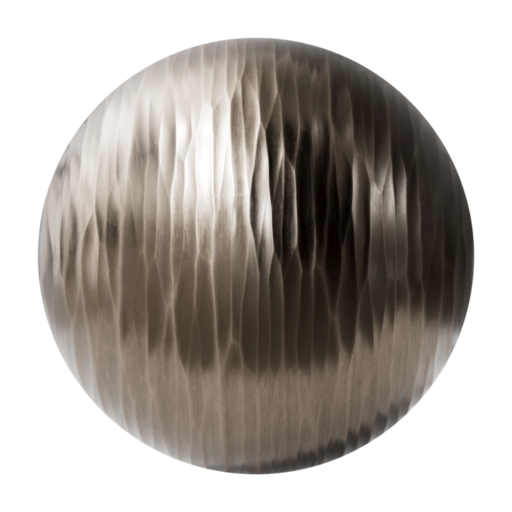 Chisel Hammered Bronze Metal PBR Texture - Sphere Swatch Preview | Superellipse