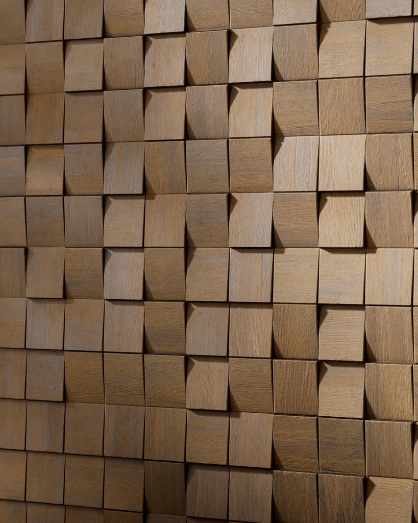 Bevelled Vertical Square Oak Wood Panel PBR Texture - Example Scene Visualization | Superellipse