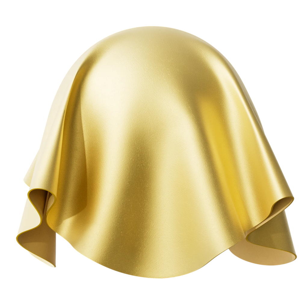 Gold Metallic Leather PBR Texture - Sphere Swatch Preview | Superellipse