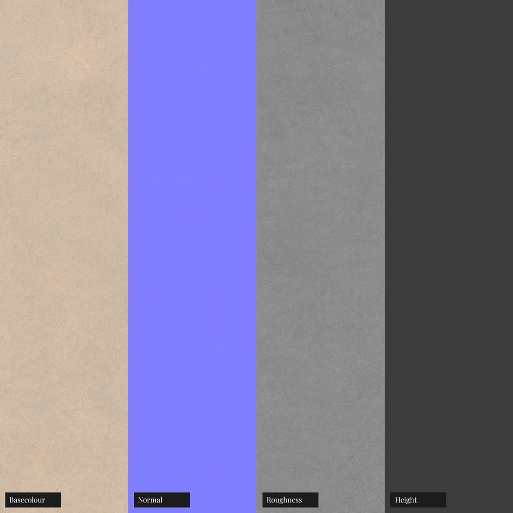 Beige Satin Nappa Lambskin Leather PBR Texture - Example Scene Visualization | Superellipse