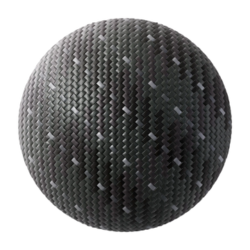 Storm Grey Braided Cord PBR Texture - Sphere Swatch Preview | Superellipse
