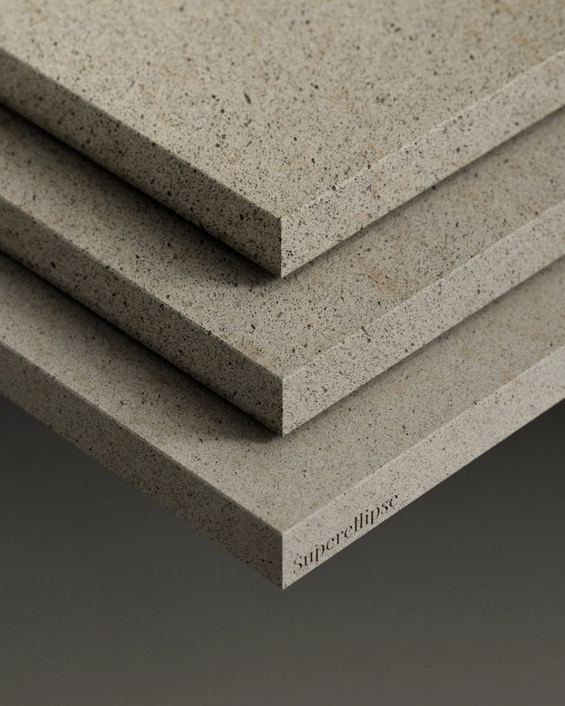 Moca Creme Fine Pit Limestone PBR Texture - Example Scene Visualization | Superellipse