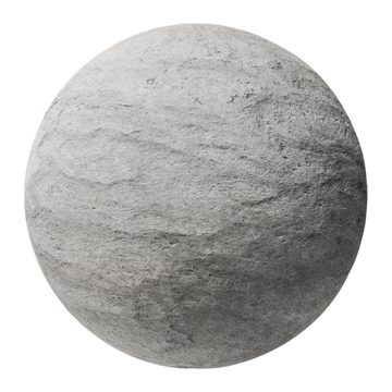 Portugal Grey Natural Cut Limestone PBR Texture - Sphere Swatch Preview | Superellipse