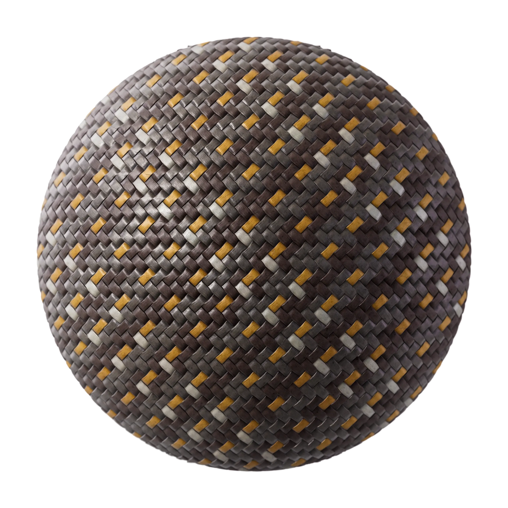 Dune Tan Braided Cord PBR Texture - Sphere Swatch Preview | Superellipse