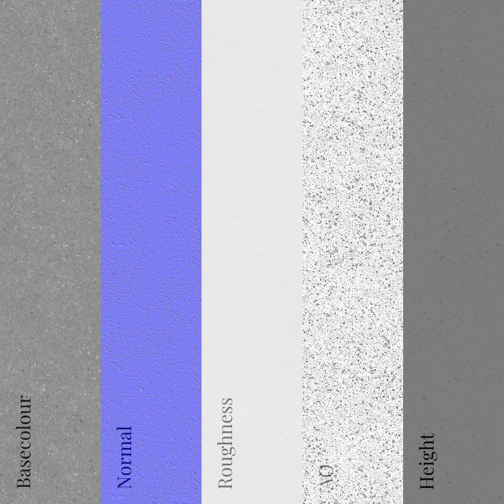 Vesicular Basalt Stone Light Grey PBR Texture - Example Scene Visualization | Superellipse