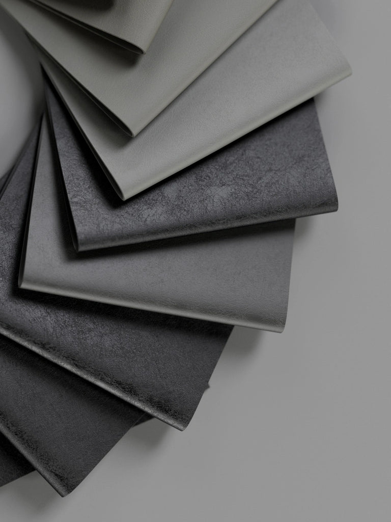 Nubuck Leather Stone Grey PBR Texture - Example Scene Visualization | Superellipse