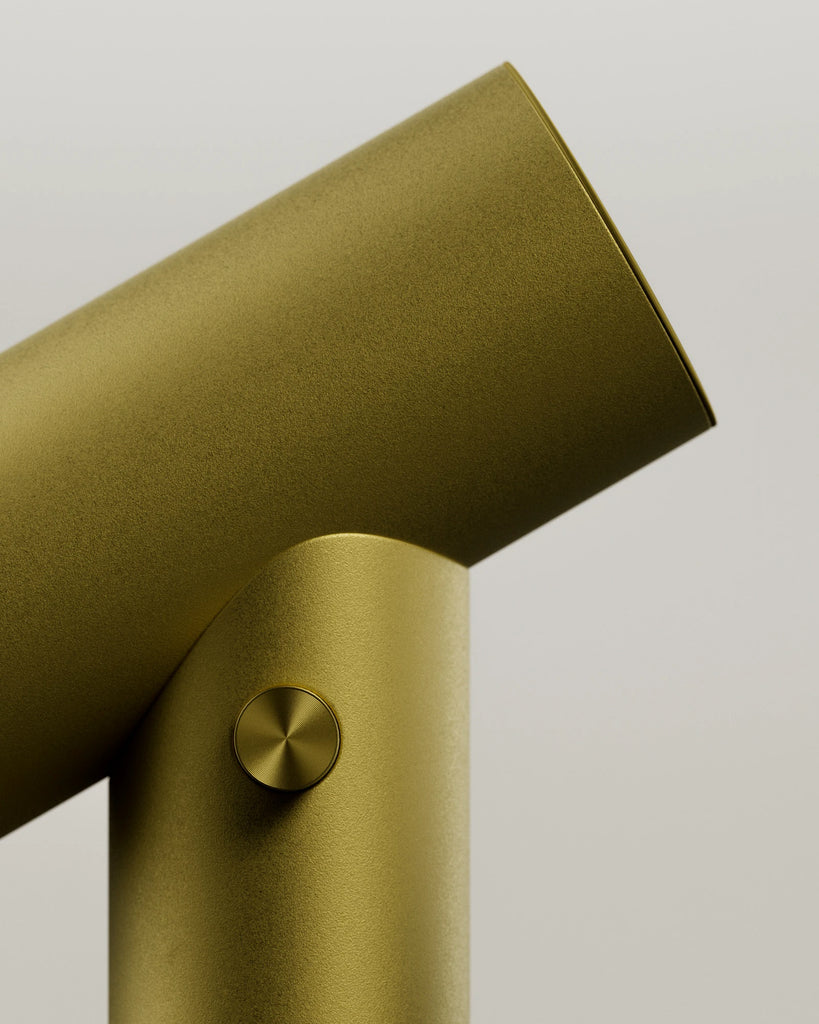 Sandblasted Matte Brass Metal PBR Texture - Example Scene Visualization | Superellipse