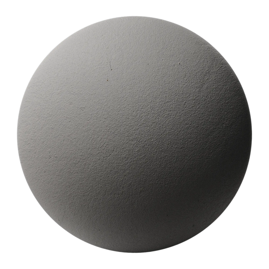 Nero Mineral Based Clay Plaster PBR Texture - Sphere Swatch Preview | Superellipse