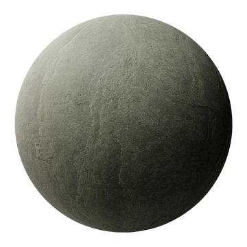 Cumbrian Green Cleft Slate Stone PBR Texture - Sphere Swatch Preview | Superellipse