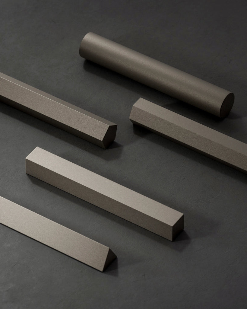 Sandblasted Matte Titanium Metal PBR Texture - Example Scene Visualization | Superellipse