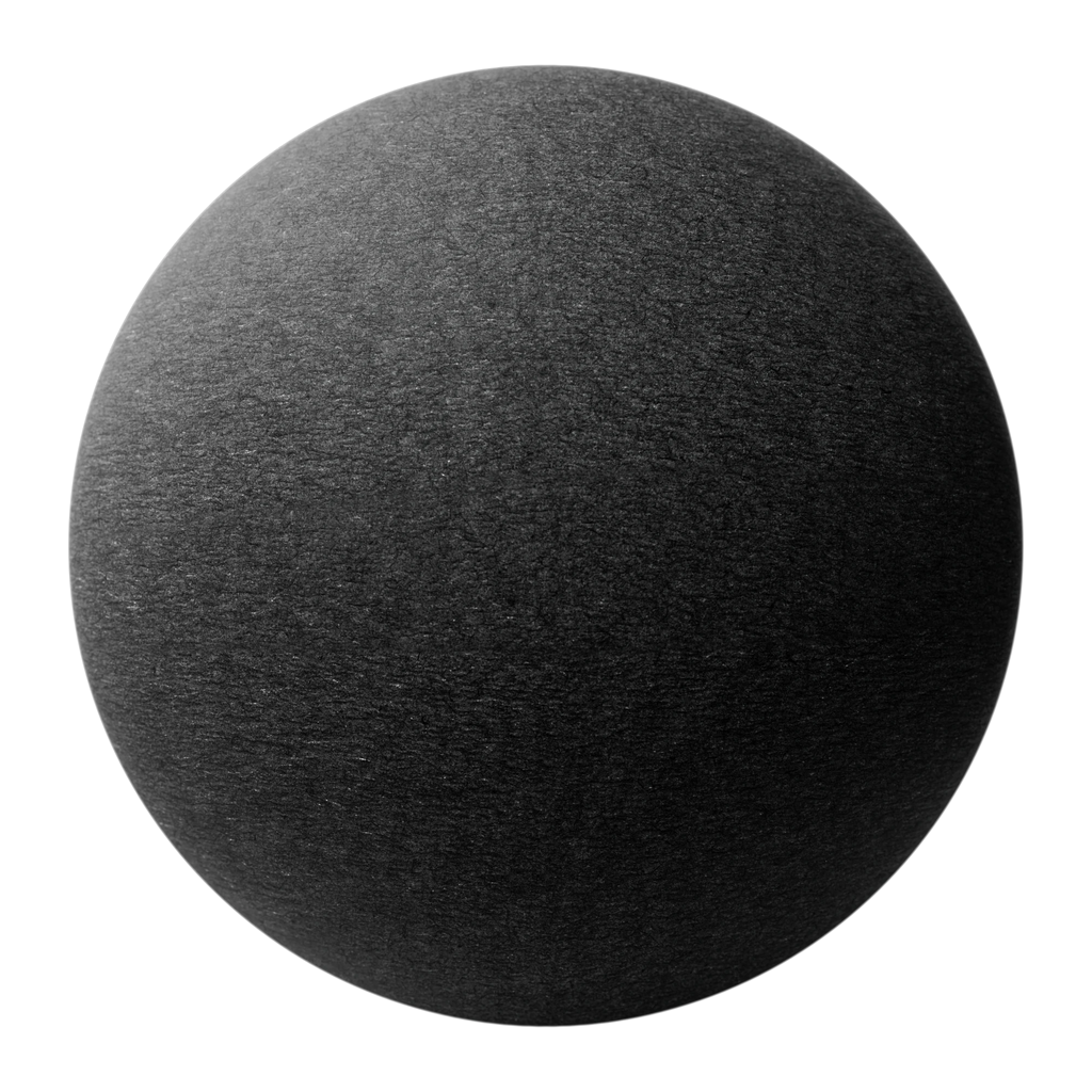 Soft Touch Warm Black Paper PBR Texture - Sphere Swatch Preview | Superellipse