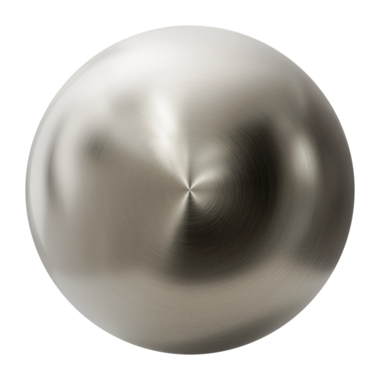 Radial Brushed Platinum Metal PBR Texture - Sphere Swatch Preview | Superellipse