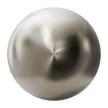 Radial Brushed Platinum Metal PBR Texture - Sphere Swatch Preview | Superellipse