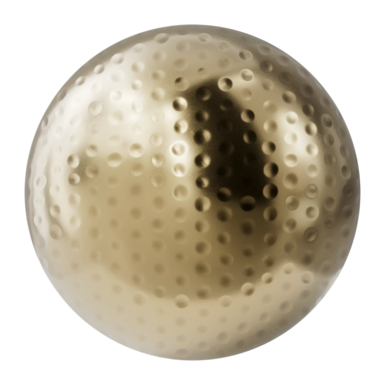 Ball Pein Hammered Gold Metal PBR Texture - Sphere Swatch Preview | Superellipse