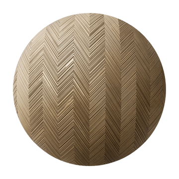 Oxidised Etched Chevron Brass Panel PBR Texture - Sphere Swatch Preview | Superellipse