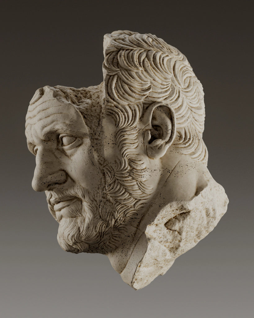 Honed Travertine Unfilled 02 PBR Texture - Example Scene Visualization | Superellipse