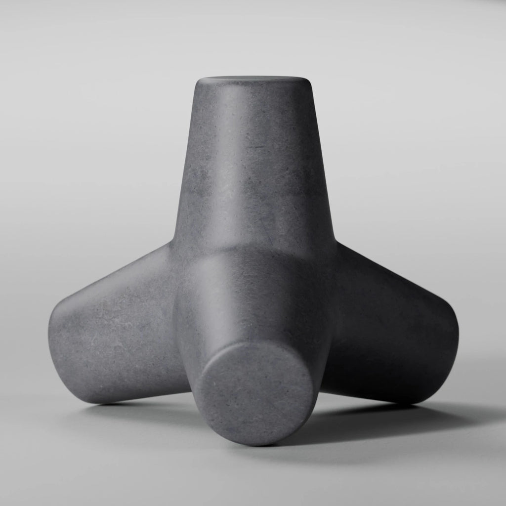 Anthracite Smooth Cast Concrete PBR Texture - Example Scene Visualization | Superellipse