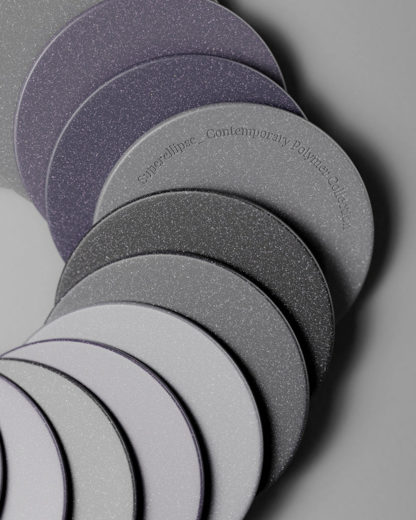 Light Speckled Cool Grey Plastic PBR Texture - Example Scene Visualization | Superellipse