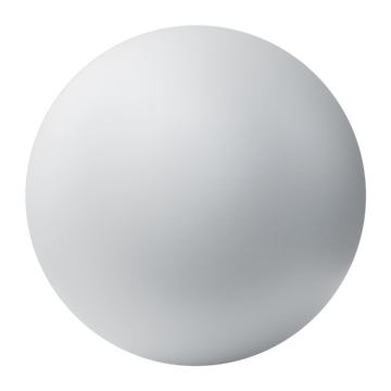 Alpine White Metallic Satin Paint PBR Texture - Sphere Swatch Preview | Superellipse