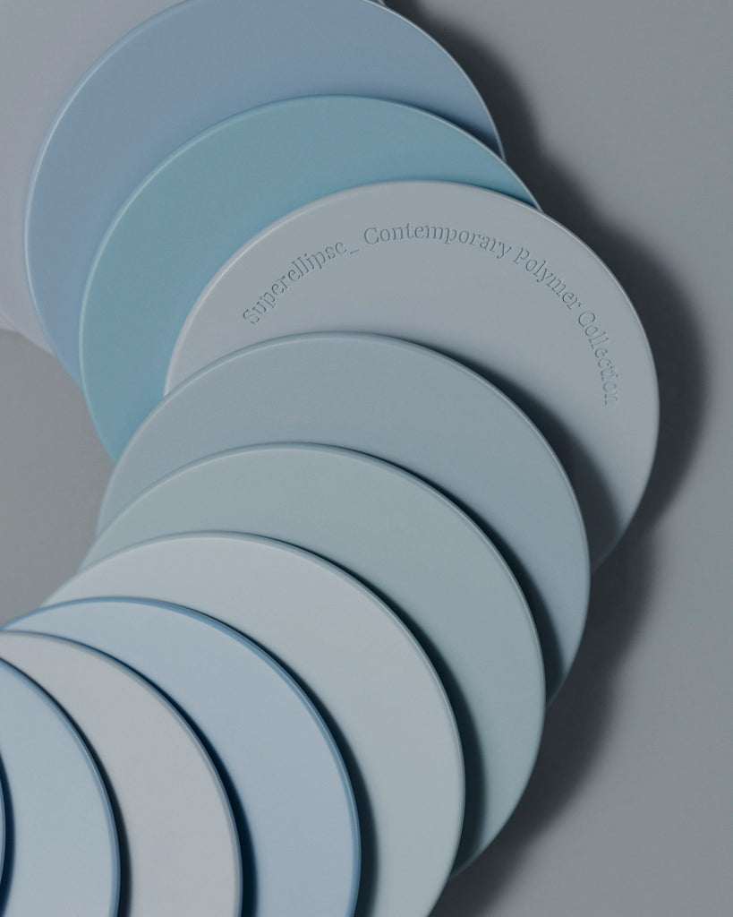 Parma Blue Satin Finish Plastic PBR Texture - Example Scene Visualization | Superellipse