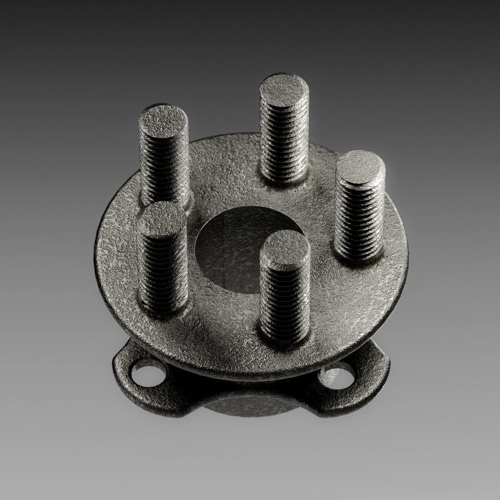 Industrial Cast Steel Metal PBR Texture - Example Scene Visualization | Superellipse