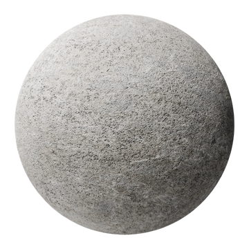 Ash Grey Flamed Limestone PBR Texture - Sphere Swatch Preview | Superellipse