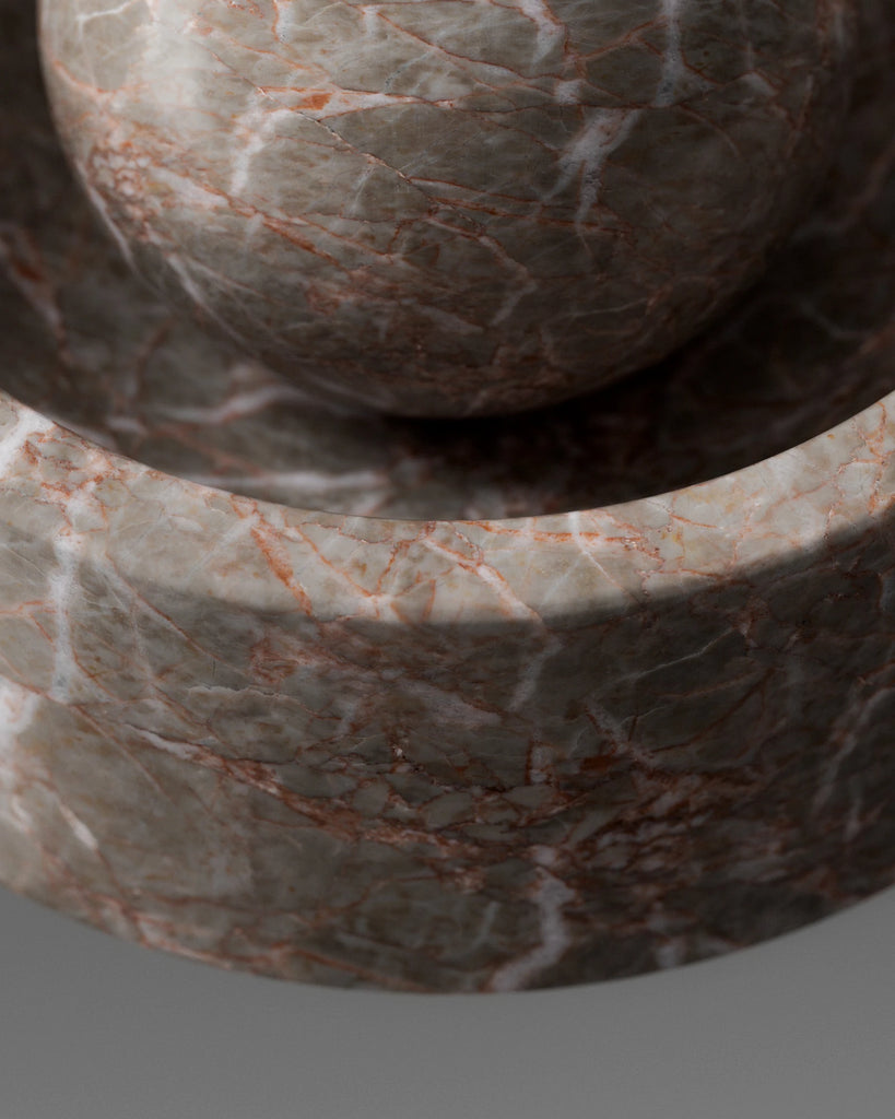 Rosso Damasco Polished Marble Slab PBR Texture - Example Scene Visualization | Superellipse