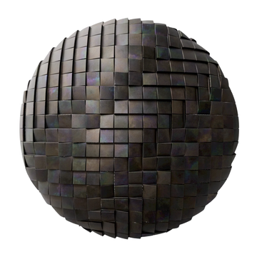 Oxidised Stainless Steel 3D Metal Panel PBR Texture - Sphere Swatch Preview | Superellipse