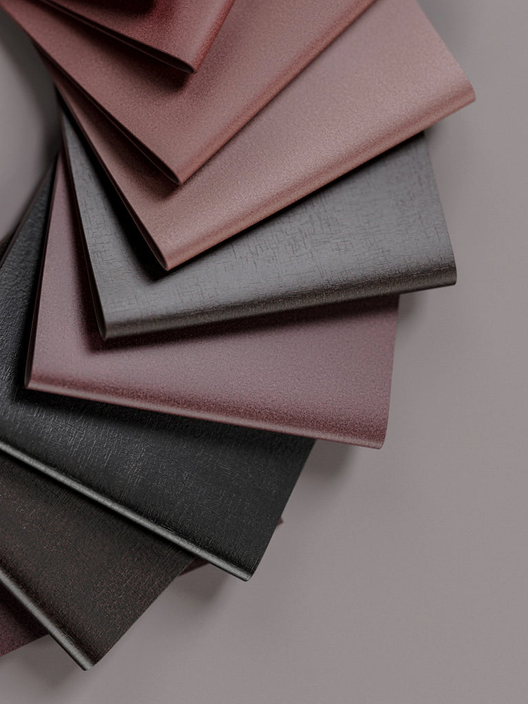 Mycelium Leather Cork Grain Oxblood PBR Texture - Example Scene Visualization | Superellipse