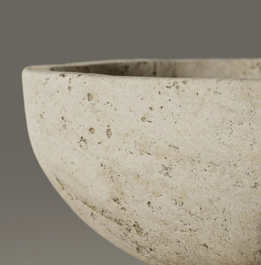 Moca Creme Honed Limestone PBR Texture - Example Scene Visualization | Superellipse