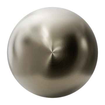 Radial Brushed Nickel Metal PBR Texture - Sphere Swatch Preview | Superellipse