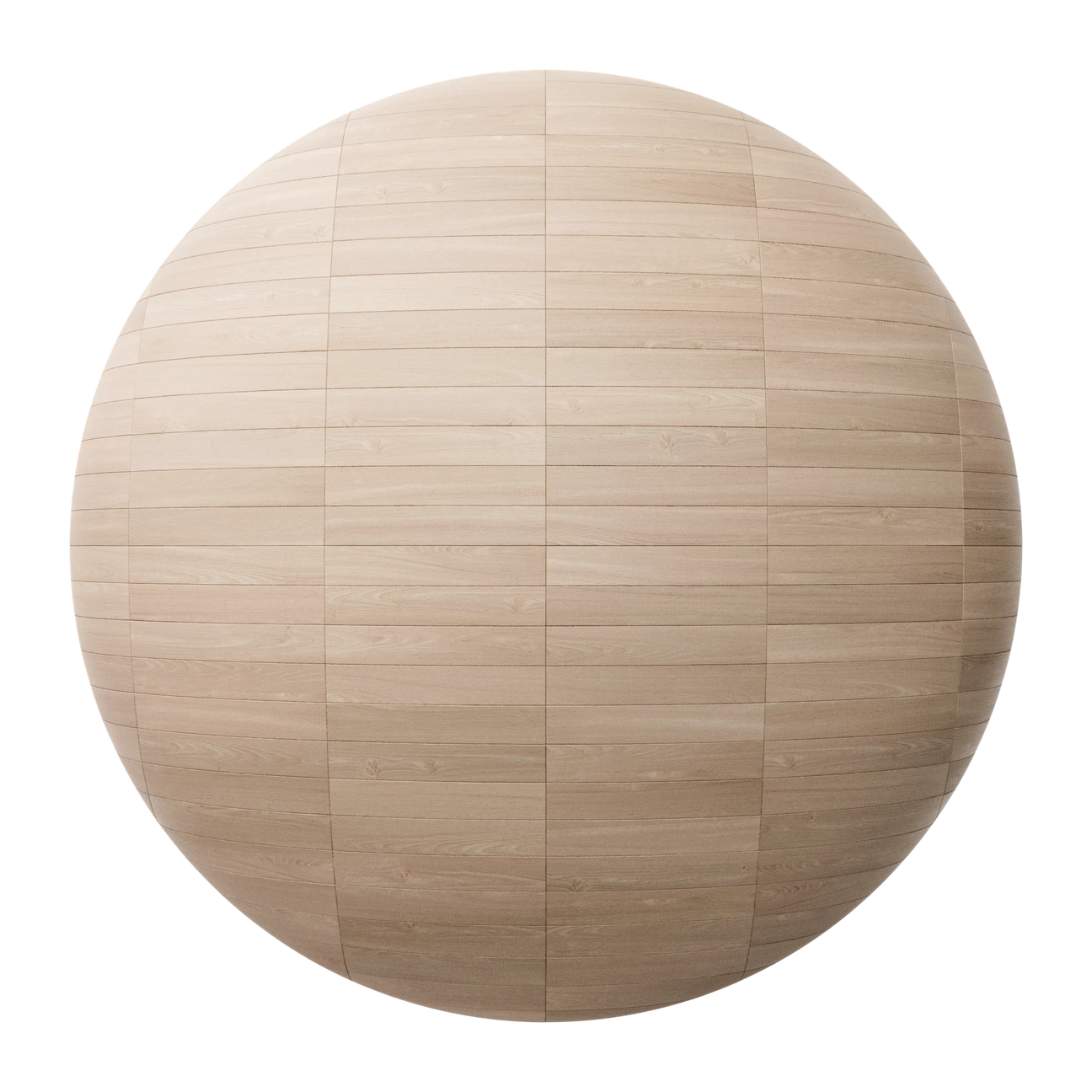 Beech Stack Bond Parquet Wood Floor PBR Texture - Sphere Swatch Preview | Superellipse