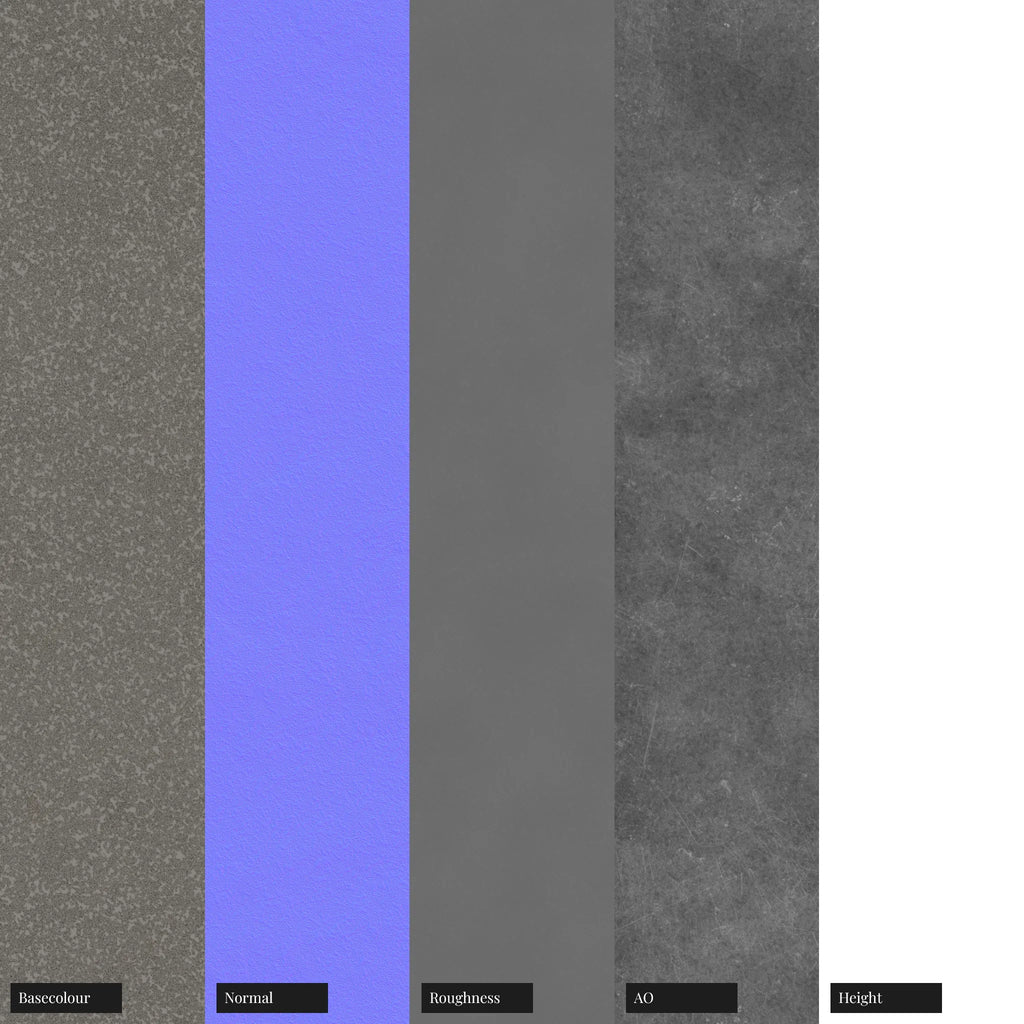 Industrial Cast Steel Metal PBR Texture - Example Scene Visualization | Superellipse