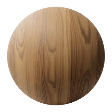 Oak Crown Cut Bonded Wood Veneer PBR Texture - Sphere Swatch Preview | Superellipse