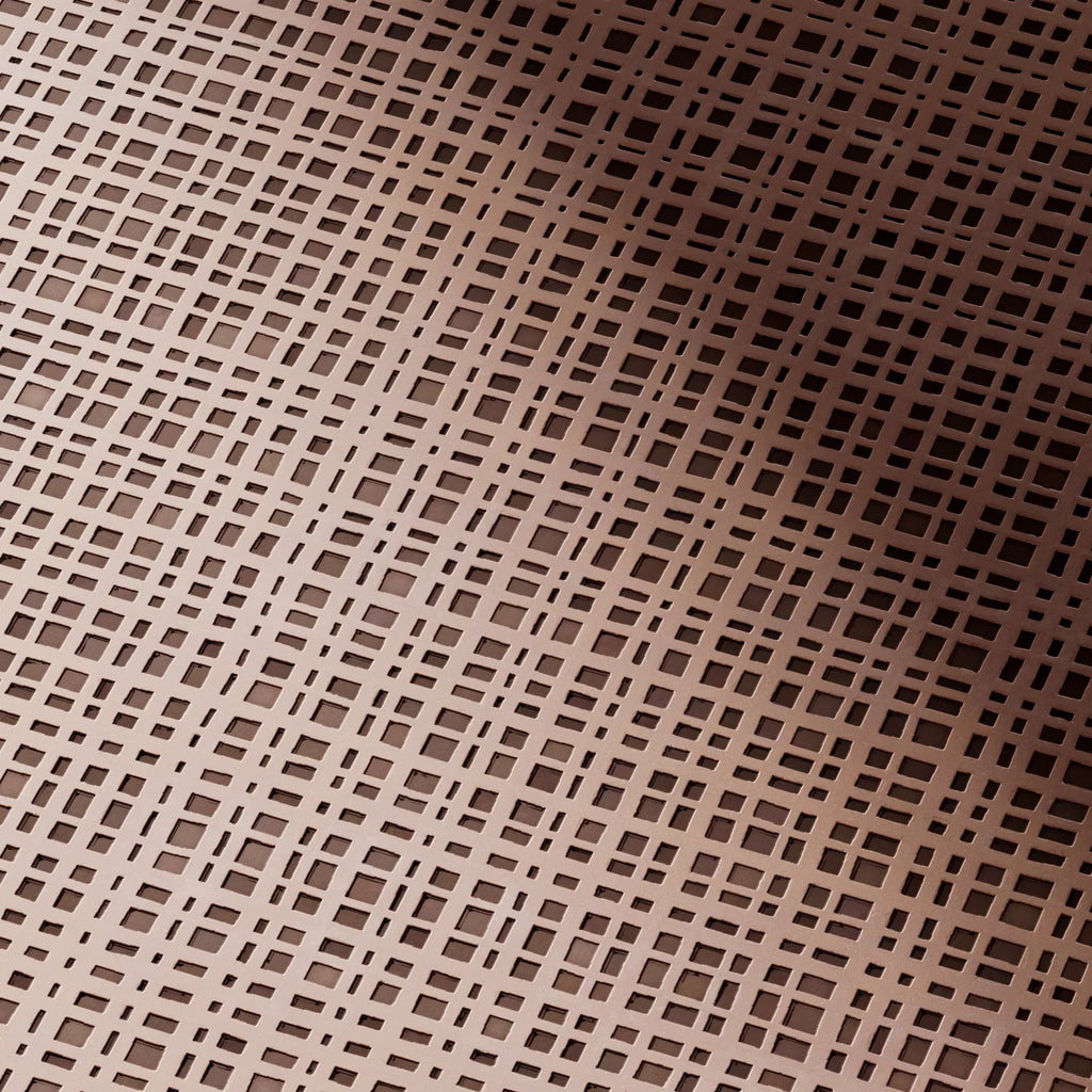 Artisan Geometric Etched Copper Panel PBR Texture - Example Scene Visualization | Superellipse