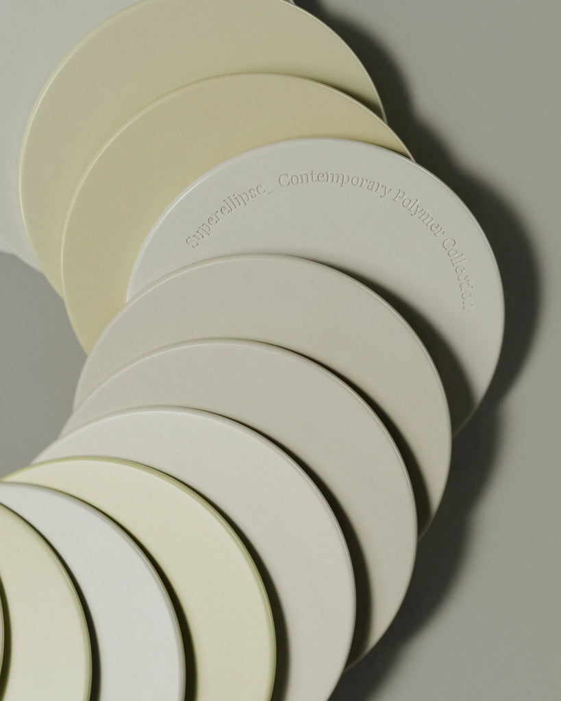 Off White Gloss Finish Plastic PBR Texture - Example Scene Visualization | Superellipse