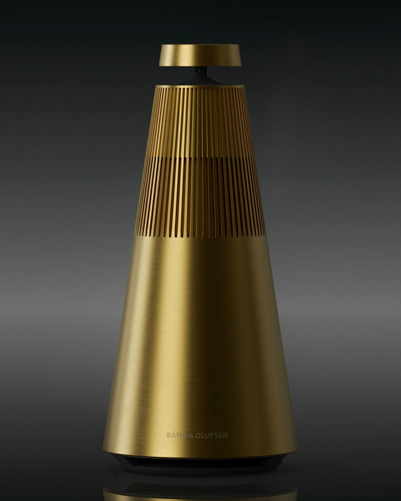 Buffed Linear Brushed Gold Metal PBR Texture - Example Scene Visualization | Superellipse