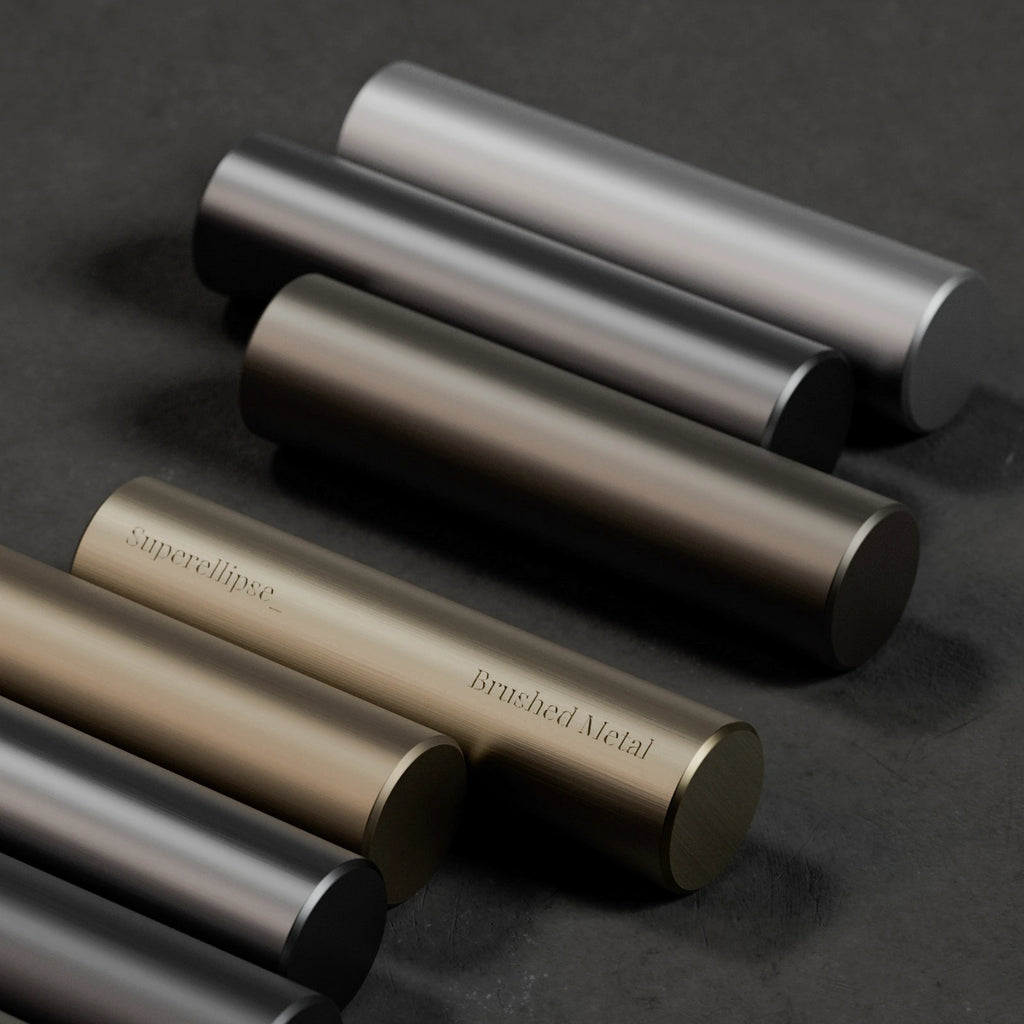 Rough Brushed Nickel Metal PBR Texture - Example Scene Visualization | Superellipse